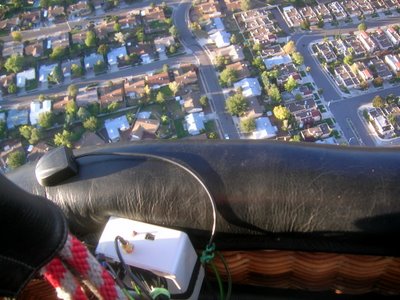 Logging device attached to balloon